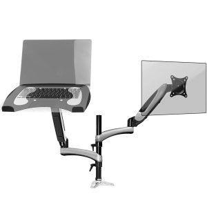 Picture of laptop and monitor arm